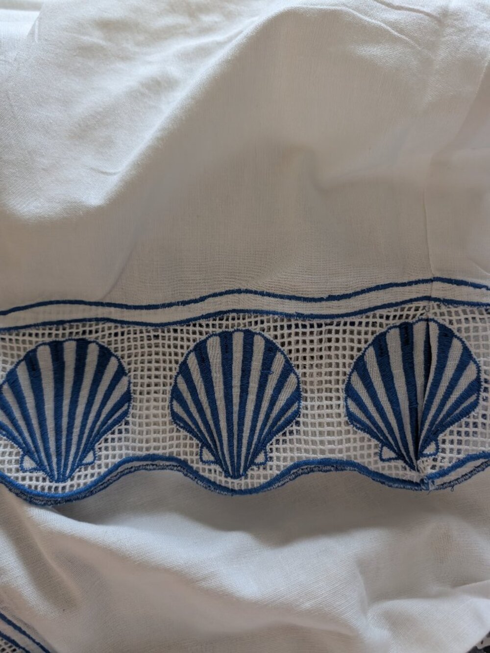NWT Rails Tildi White Shell Embroidered Drawstring Wide Leg Pants Size Large - Picture 4 of 8